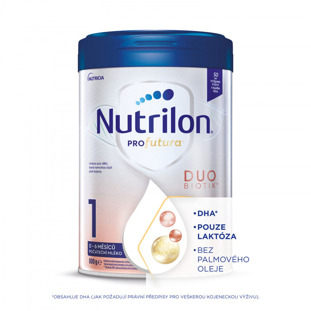 Počátečení kojenecké mléko Nutrilon 1 Profutura a jeho složení